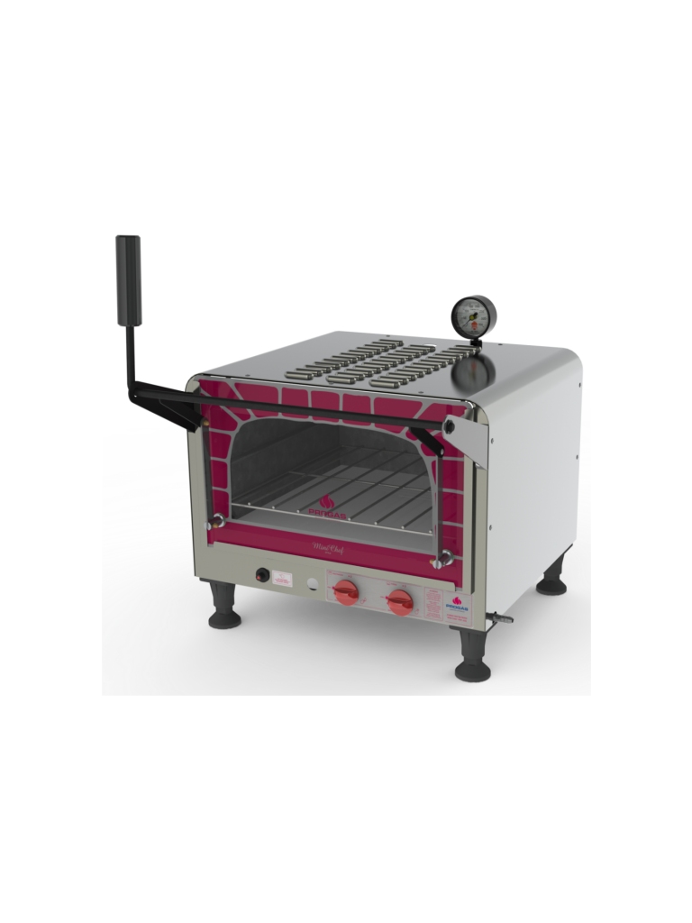 FORNO REFRATÁRIO A GÁS (46 X 46 CM) 40 LITROS - PRP 400 - MINI CHEF - PROGÁS