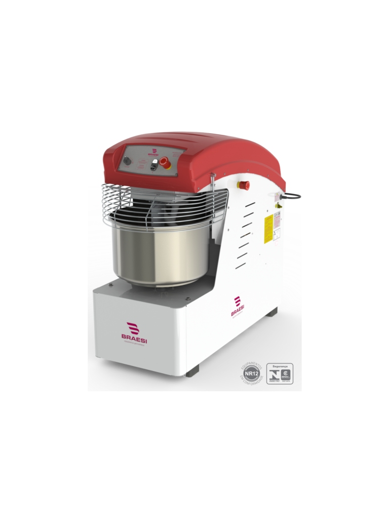 AMASSADEIRA ESPIRAL 25KG - AES 25 - TRIFÁSICO - BRAESI