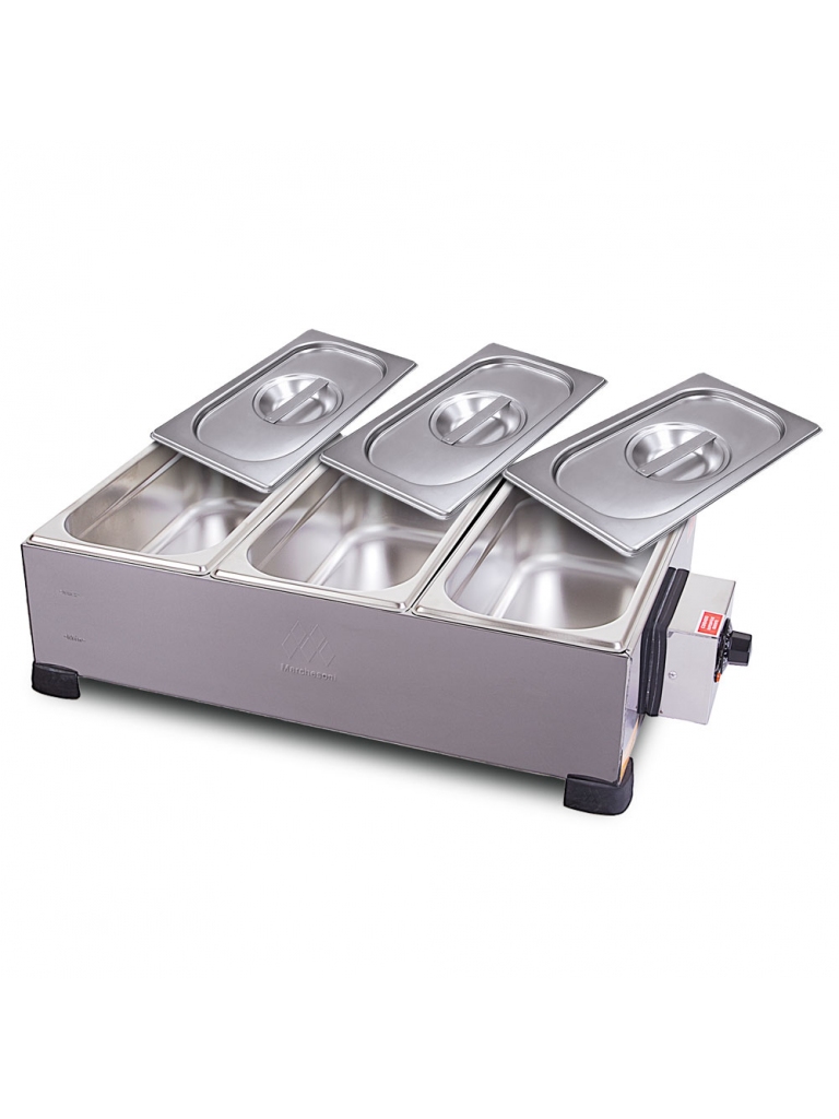 DERRETEDEIRA PROFISSIONAL 3 CUBAS DE 3,3KG CADA - 220V - MARCHESONI