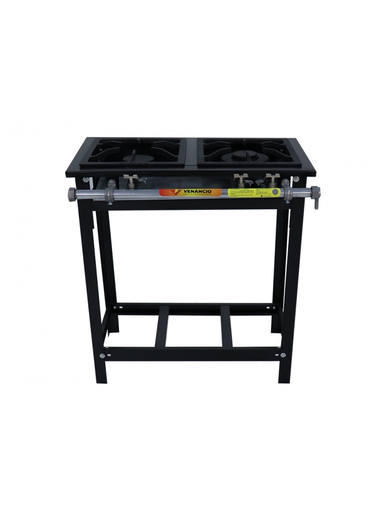 FOGÃO EXTRA 2 QUEIMADORES EM FERRO FUNDIDO (1 DUPLO E 1 SIMPLES) - VENÂNCIO