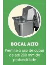 PROCESSADOR DE ALIMENTOS INOX, COM 7 DISCOS - PA 7 PRO - 220V - SKYMSEN