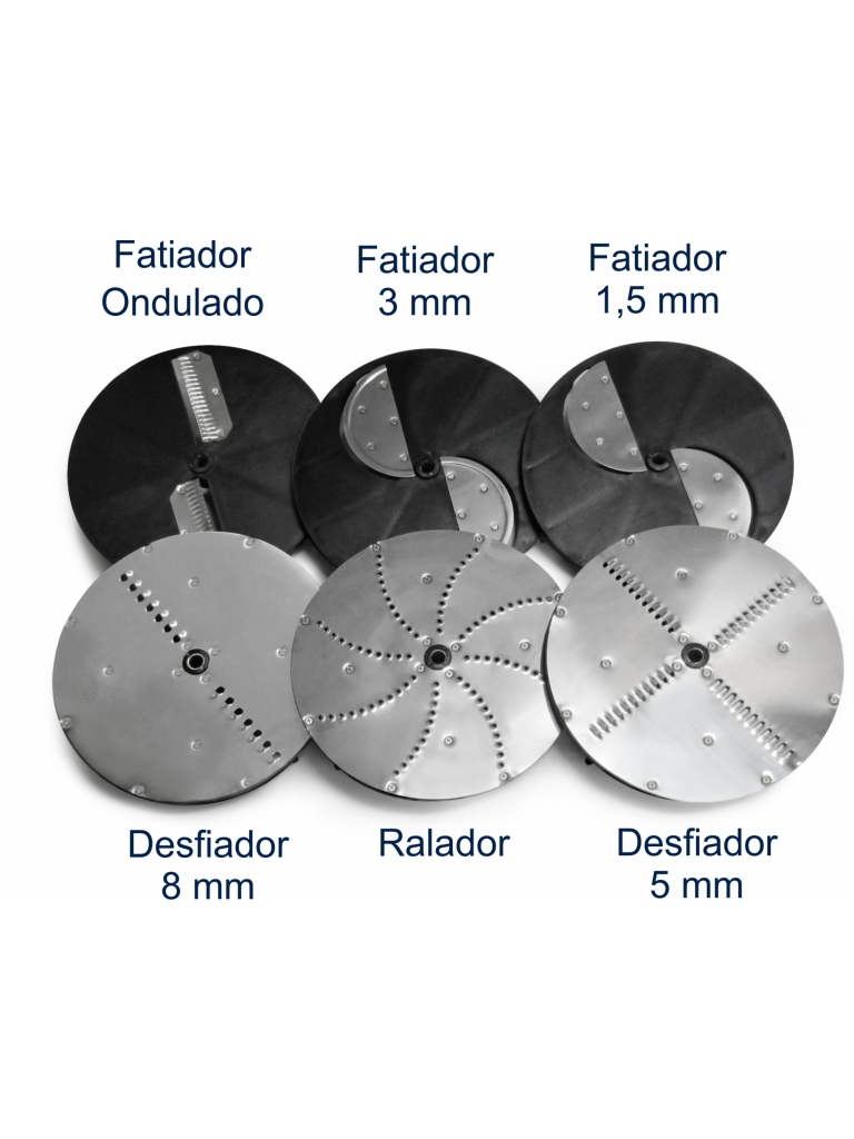 MULTIPROCESSADOR DE ALIMENTOS INDUSTRIAL - C/ 6 DISCOS EM NYLON - 220V - METVISA