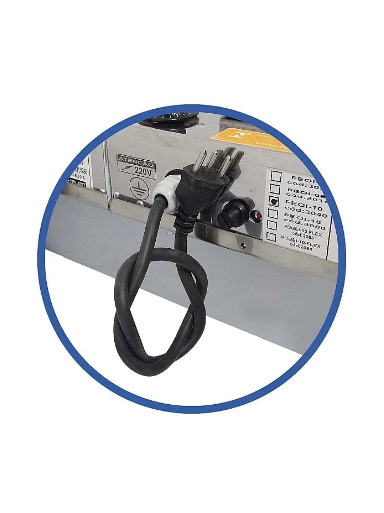 FRITADEIRA ELÉTRICA 2 CUBAS DE MESA 5 LITROS CADA - FEOI 10 - ITALINOX