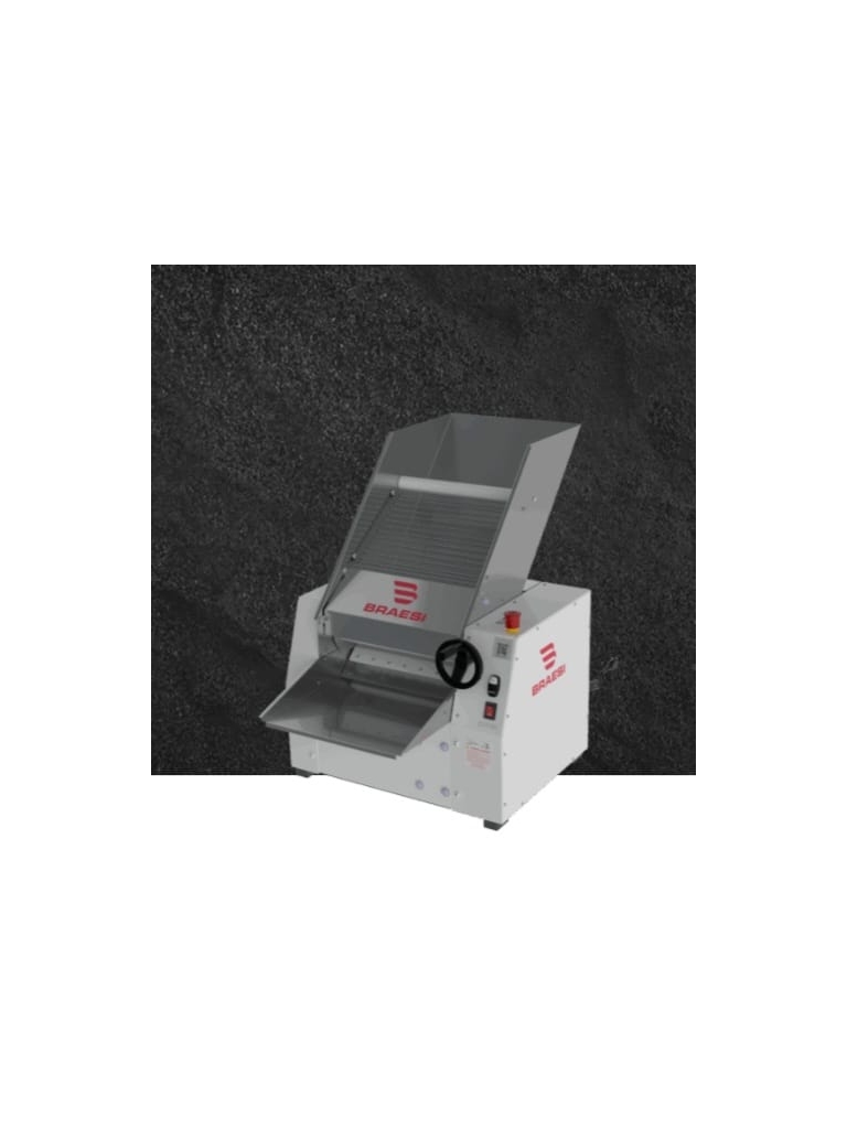 CILINDRO LAMINADOR INDUSTRIAL 40CM COM PEDESTAL BIVOLT - CBPI 40/1 G3 - BRAESI