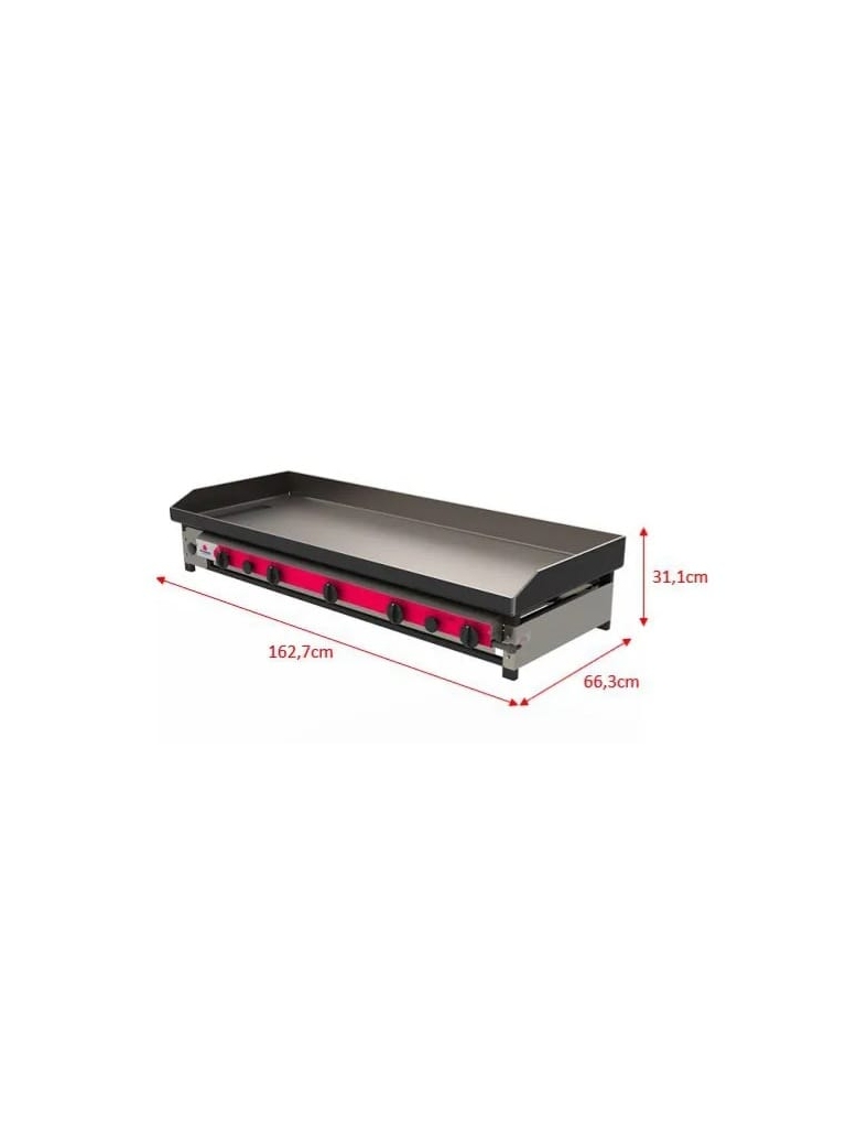 CHAPA DE LANCHES PROFISSIONAL 160CM - PR 1600 A GÁS - PROGÁS 
